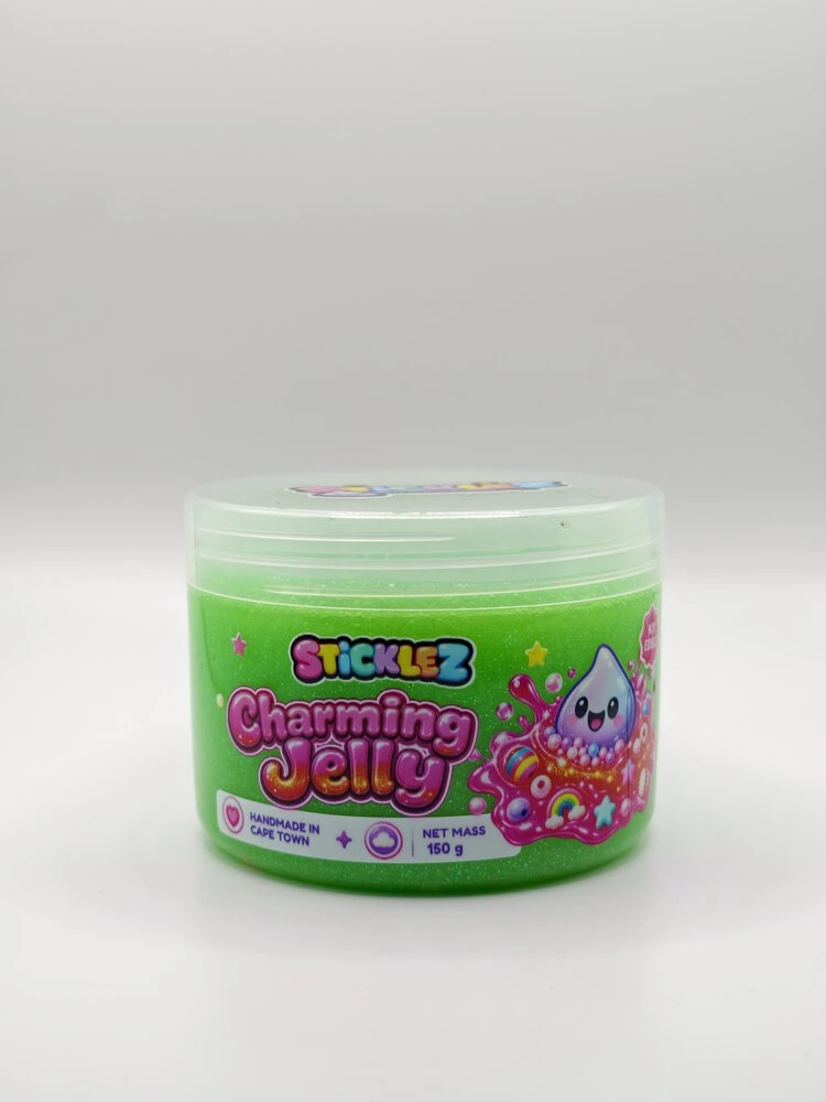 Sticklez Charming Jelly slime jar in green