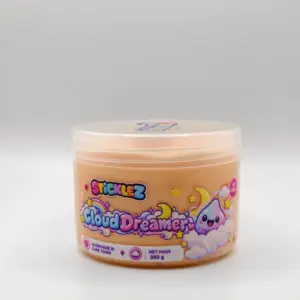 Sticklez Cloud Dreamer slime jar in soft peach
