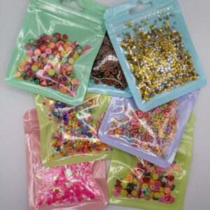 Mixed sprinkles and glitter packs